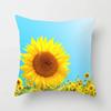 Office Living Room Home Pillowcase Sunflower Print Pattern Pillowcase Car Ornaments