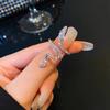 Women Ring Shiny Elegant Charming Dress Up All Match Snake Shape Rhinestone Ring