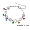 Women's Multi Pendant DIY Handmade Colorful Crystal Bracelet Versatile Decorative Jewelry Chain For Daily Wear And Gift