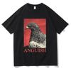 Anguish Tshirt Cute Funny Meme Pigeon Print T Shirts Summer Women Casual Short Sleeve Tshirt Vintage Tees