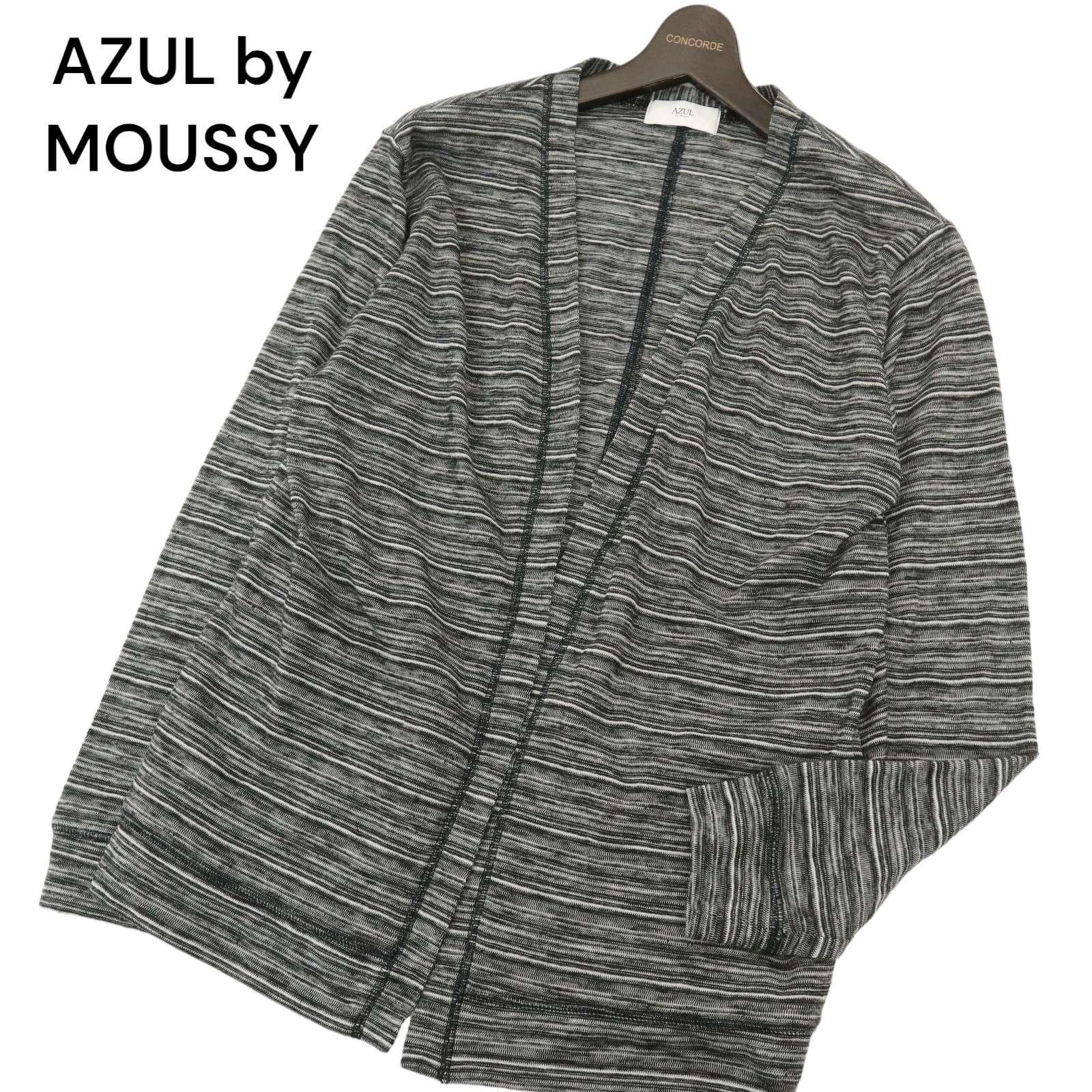 AZUL by MOUSSY All Year Melange Border Topper Cardigan Cover Sz.L Men s