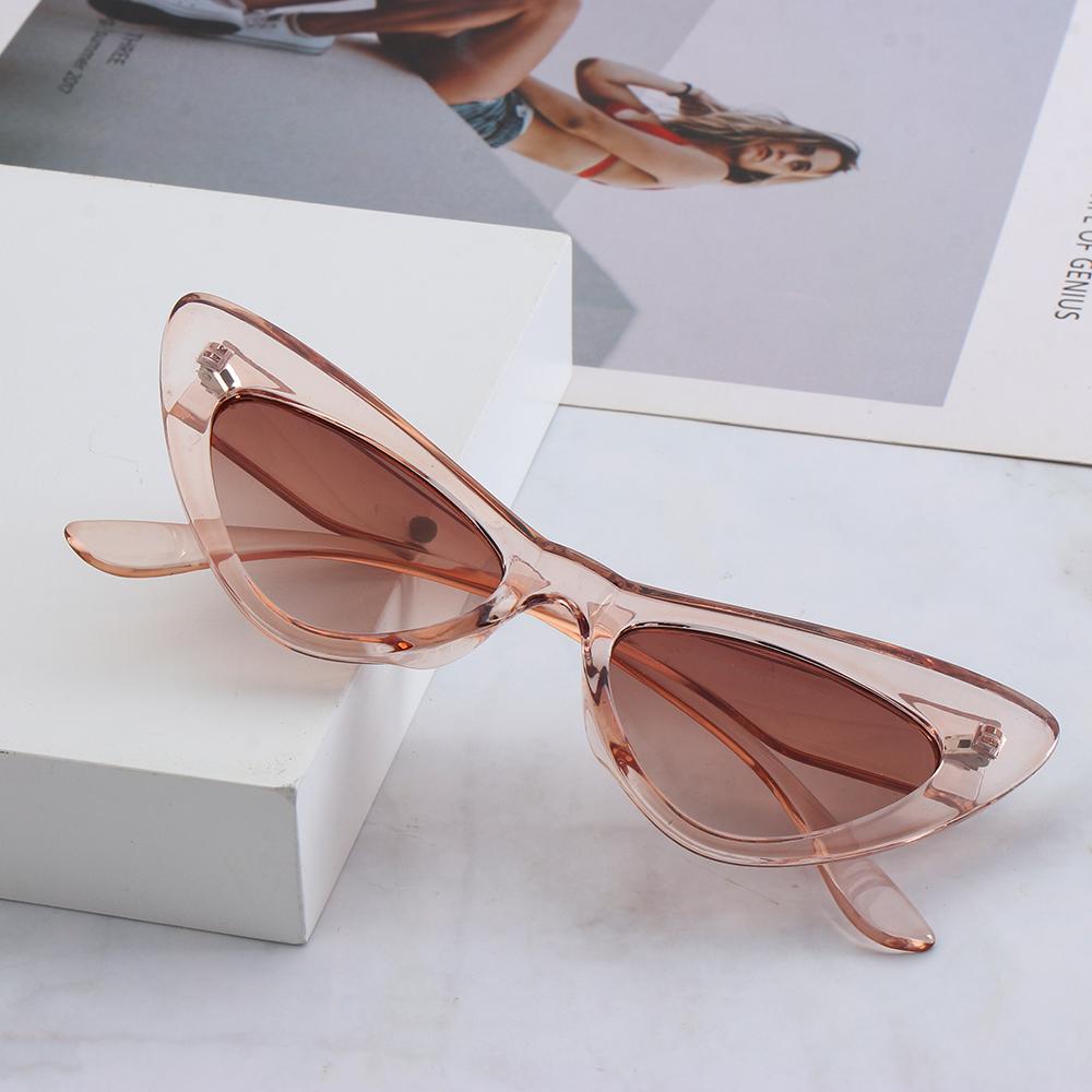 1PC Vintage UV400 Sunglasses Sexy Narrow Small Frame Sun Glasses Brand Designer Eyewear Female Streetwear Shades