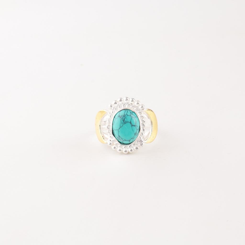 Blue Turquoise Gemstone 925 Solid Silver Jewelry Handmade Ring Valentines Gift RR-61-30
