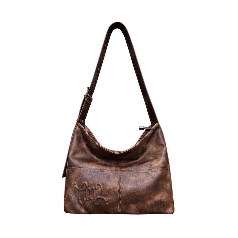 

Сумка-тоут на плечо Cultivator в стиле ретро с эффектом потертости Brown (In Stock)