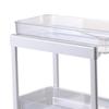2 Tier Pull Out Drawer Storage Containers under Sink Organizer Stackable