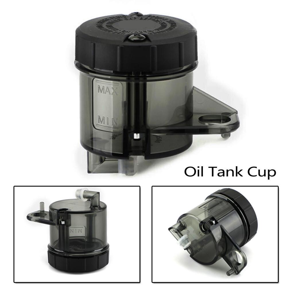 Motorcycle Oil Tank Cup Black Transparent Clear Black Plastic For Triumph