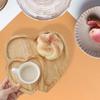 Wooden Serving Tray Heart Shaped Cheese Board Plate Dinner Plate Cake Plate Decorative Serving Platter Plate For Ware Plates