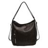 2025 new large-capacity commuter backpack women's bag autumn and winter relaxation personalized double zipper shoulder tote bag