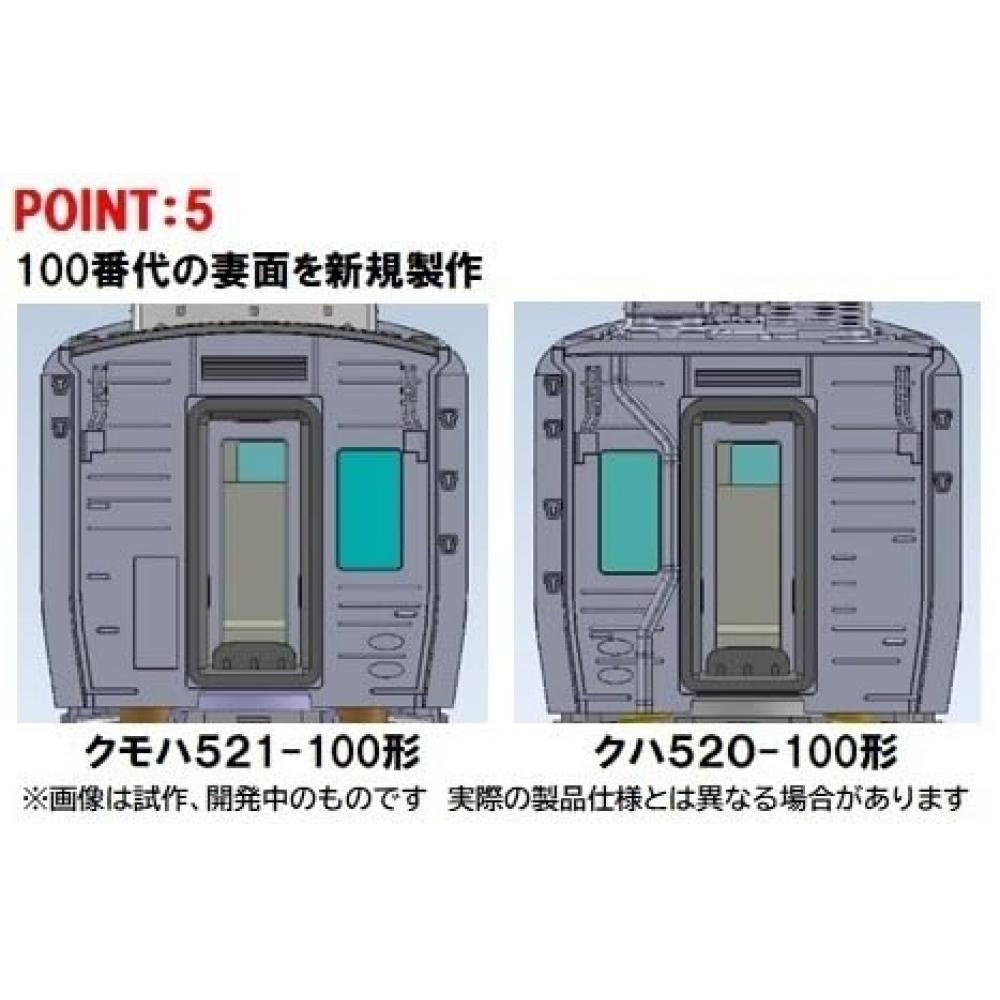 TOMIX N Gauge JR 521 100 Series Nanao Line Extension Set 98134 Railway Model Train