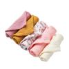 5 Pcs Baby Cotton Square Towels Infant Wash Hand Face Wipes Washcloth Facecloth Handkerchief Muslin Cloth Feeding Bib