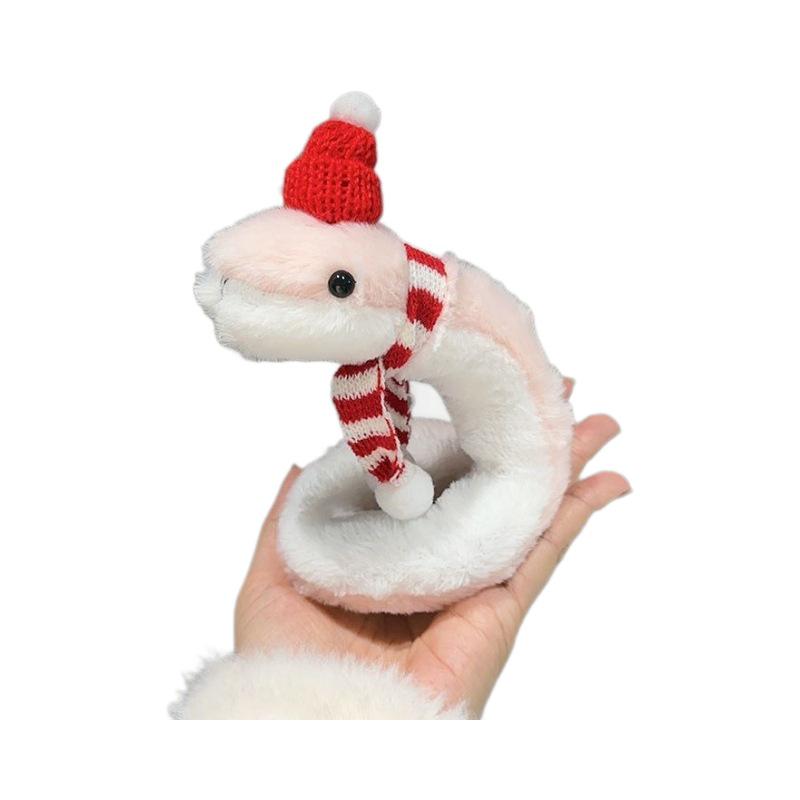 Jucărie de pluș Șarpe Verde Mic - Accesoriu Cosplay & Ornament pentru Camera de Zi pentru Anul Șarpelui