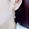 Color Gold Purple Gold Hollow Five-Pointed Star Earrings Women'S Simple Fresh Rose Gold Earrings