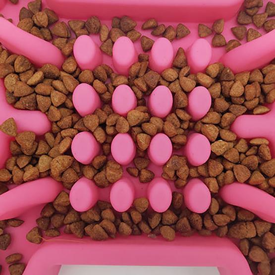 WTEMPO Bone Type Silicone Pet Slow Food Bowl Creative Dog Bowl Cat and Dog Slow Food Anti Choking Basin