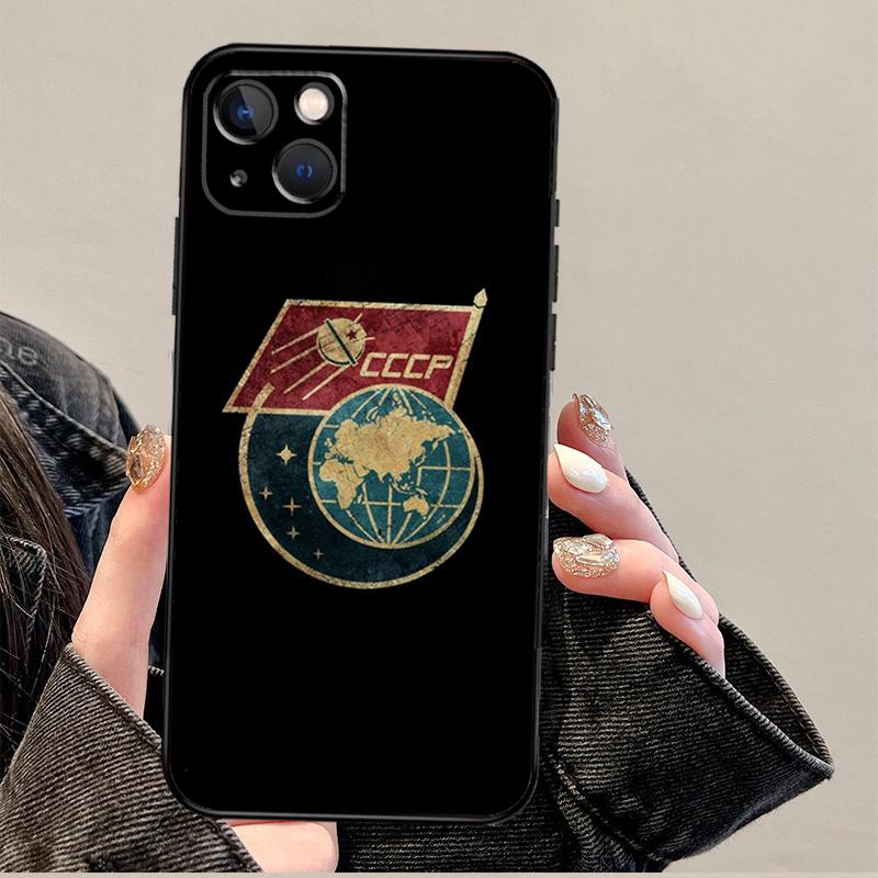 CCCP Soviet Union Russia Case For iPhone 11 12 13 14 15 16 Pro Max XS X XR Plus 12 13 Mini Phone Cover