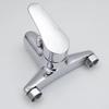 Polished Chrome Single Handle Thermostatic Bath Shower Mixer Tap Set Rain Spray Pattern with Ceramic Valve Core Bathroom Faucets