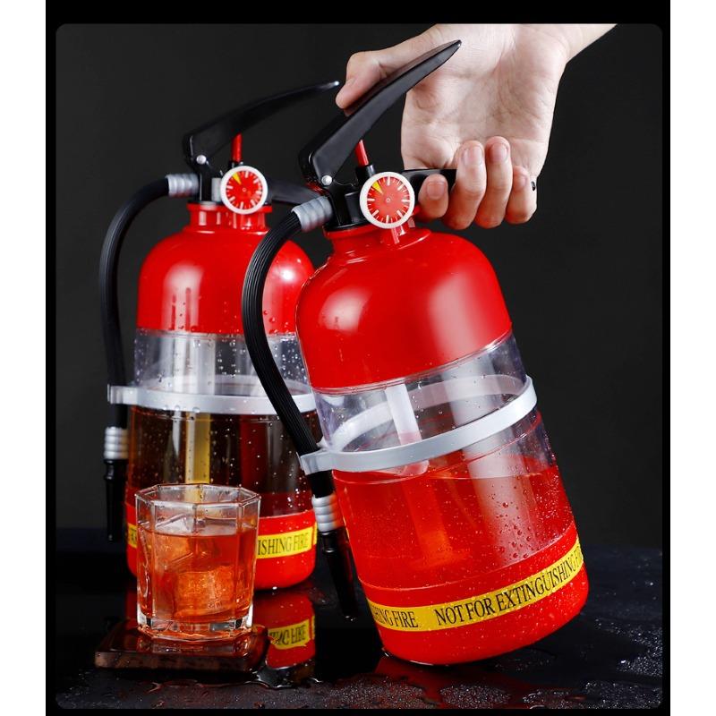 1pcs Acrylic Beer Tool Hand Press Fire Extinguisher Design, Mini Beverage Dispenser for Home/Bar Use Portable Drink Accessories