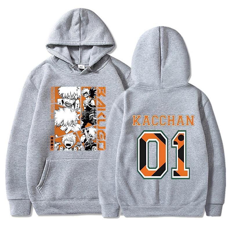 New Anime Bakugou Katsuki Print Hoodies Autumn Fleece Women Men Spring Autumn Fashion Pullovers Ladies Hooded Long Sleeve Sweatshirt