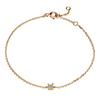 925 Sterling Silver Mini Diamond Bracelet - Women's Japanese & Korean Style, Fashionable, Stackable, & Versatile Hand Jewelry