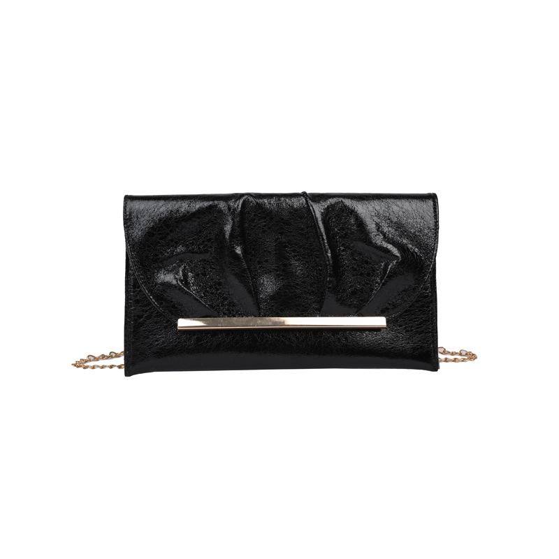 Woman Bags Women's Bags 2025 Spring New European and American Fashion Pleated Shoulder Bag Chain Envelope Bag Tide