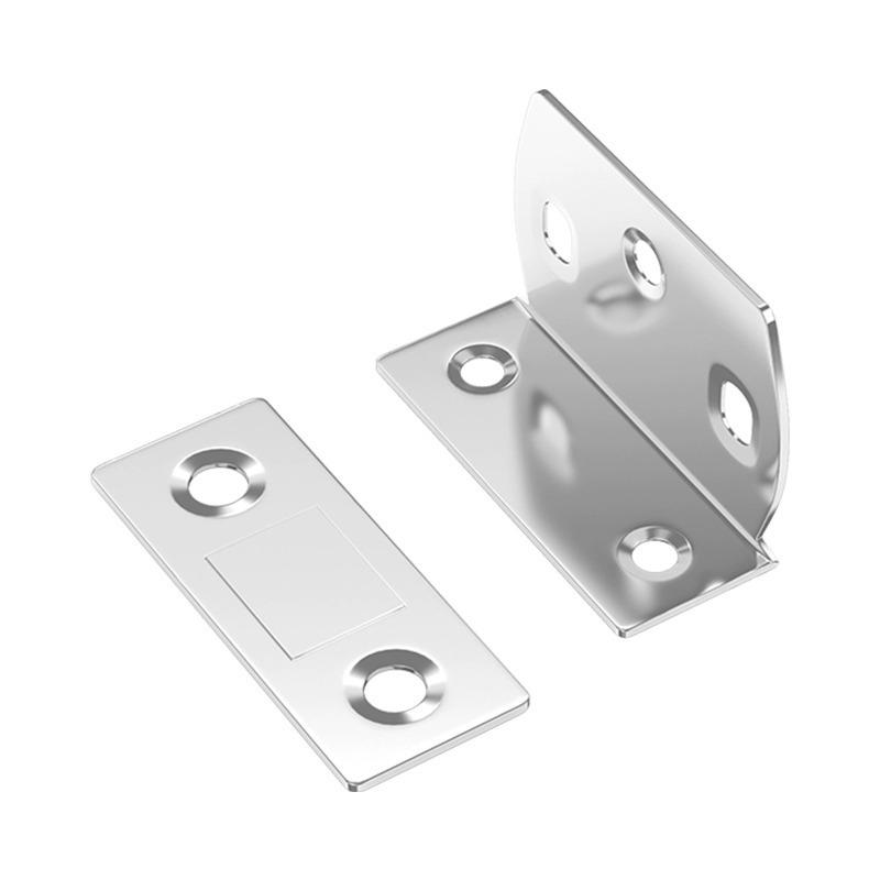 New 6-Piece Magnetic Push-Pull Door Closer Set: Punch-Free Suction for Wardrobe & Drawer