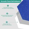 uxcell 12-Piece Self-Adhesive Acoustic Panels, 12" x 10" x 0.4", Good Density Soundproof Padding, Hexagonal Soundproof Absorbent Panels, Insulated