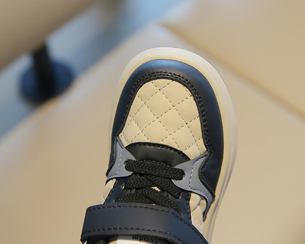PU Leather Sport Shoes For Children Trend Fashion Kid's Sneakers Soft-soled Waterproof Boy's Girl's Running Shoes Casual Sneaker