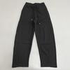 Women's Minimalist Curved-Leg Elastic Waist Pants, Contrast Stitching, Spring/Autumn Style, Loose Fit, with Pockets, Versatile Sweatpants.