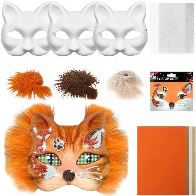 

DIY Cats Face Mask Craft Kit For Children And Family Creative Art Projects Using Friendly Paper Easy Assembly