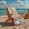 Ultra-Soft Beach Towel with LankyBox Theme,Ideal for Pool - Camping, Diving - Perfect Travel Essential, Vibrant Beach Towel.