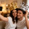 Inflatable Princess Birthday Hat for Adults, Party Photo Prop Headband for Celebration