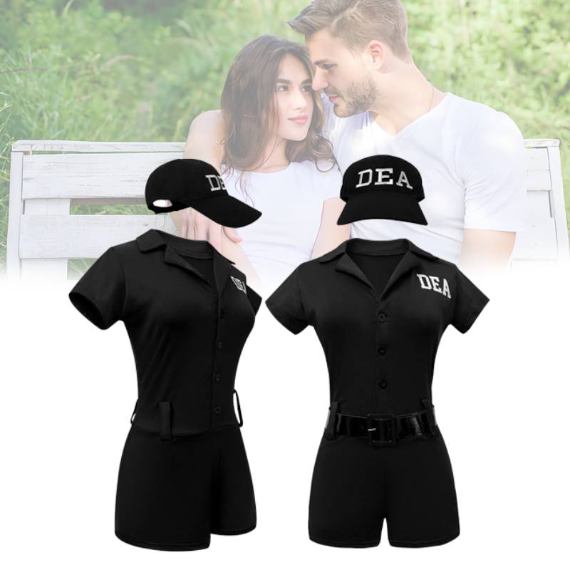 Costume Policewoman Cosplay Anime Character Halloween Party Fashion Role Play