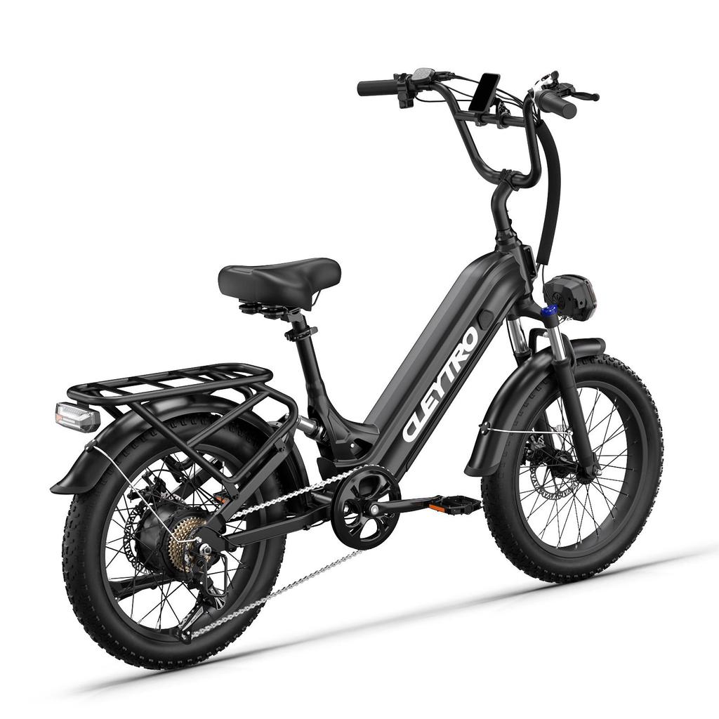 Cleytro XC20 20" Elektromos Kerékpár, 48V 15.6Ah Akkumulátor, Első és Hátsó Rugózás
