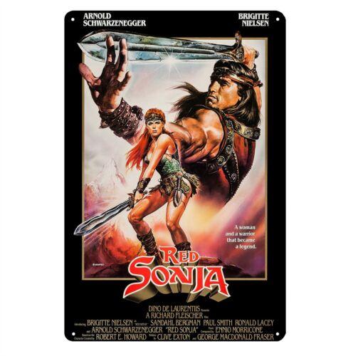 

e1Red Sonja arnold schwarzenegger Movie Metal Poster Tin Sign 20x30cm aluminum 20x30cm