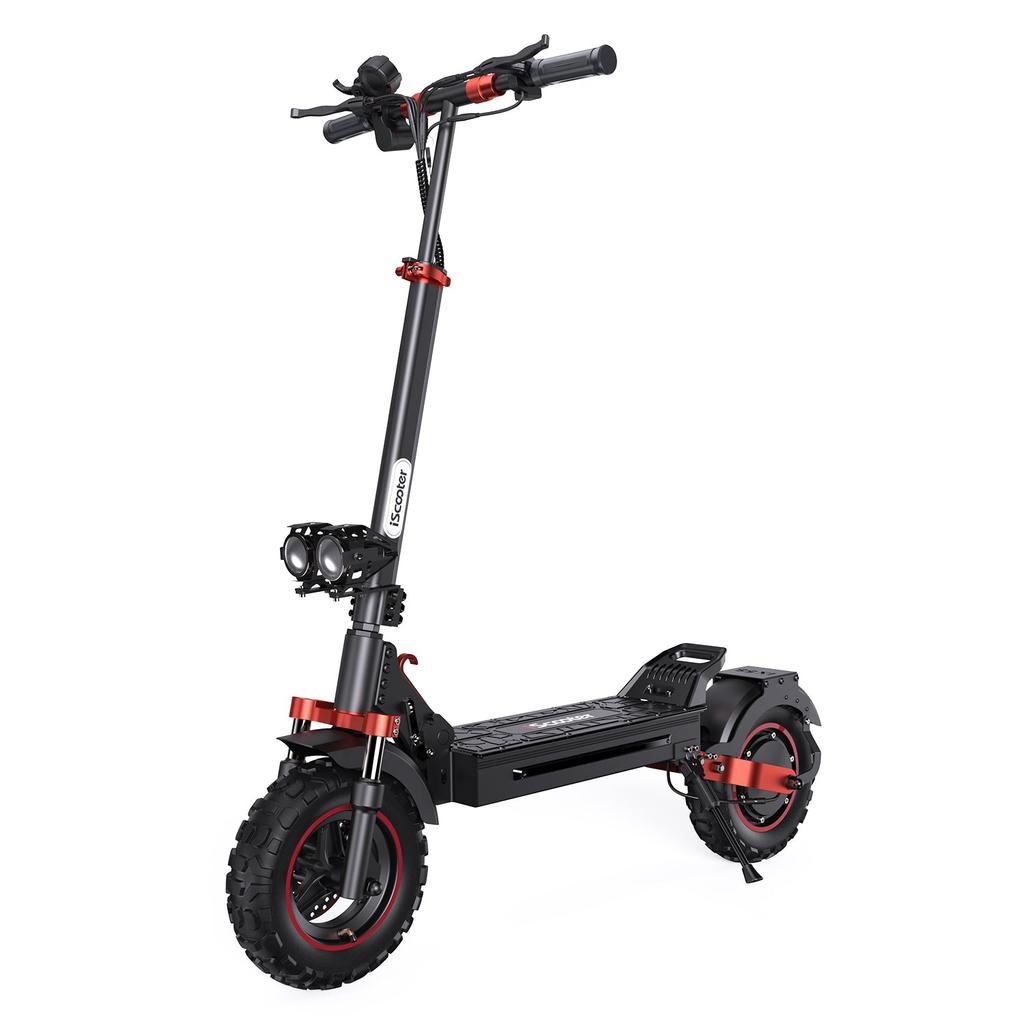 iScooter iX5S Adult Off-Road Electric Scooter, 48V 15Ah 1000W, Disc Brake + EABS, 11" Off-Road Inflatable Wide Tire, Dual Shock Absorbers