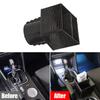 1pc Car Armrest Console Cup Holder ert Organizer Seat Center Control Hidden Square Storage Box Container Auto Accessories