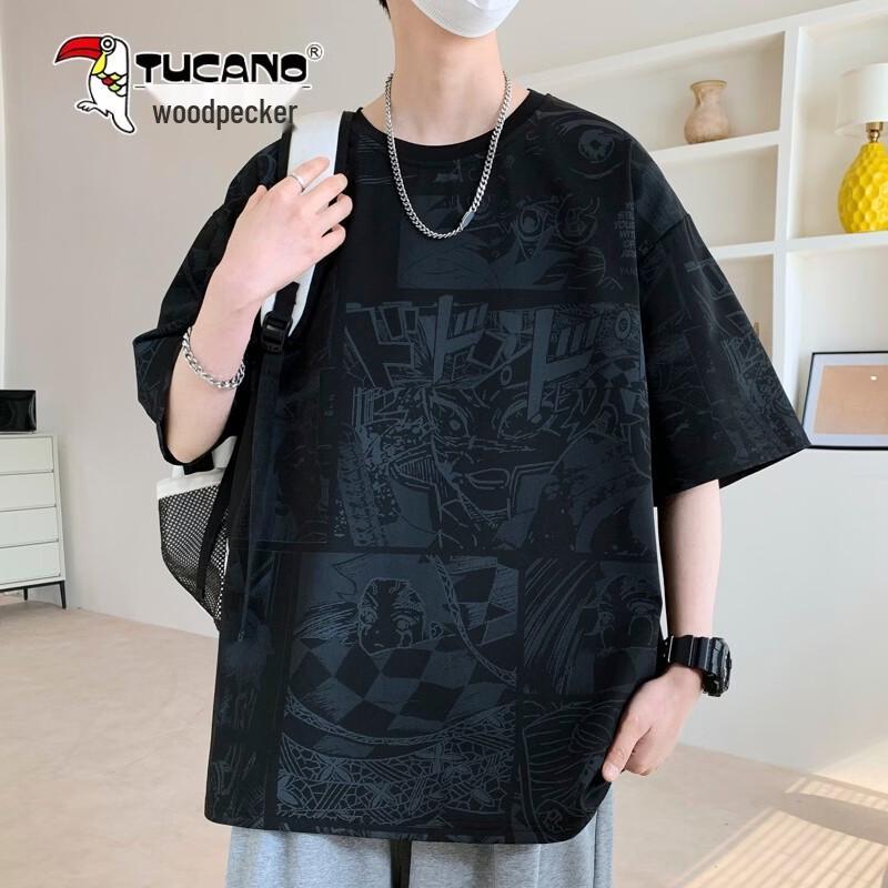 TUCANO Men s 7A Antibacterial Quick-Dry Print T-Shirt 4XL