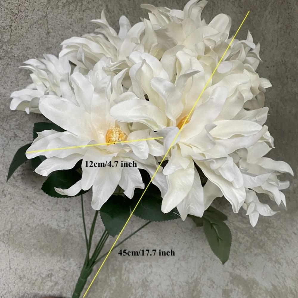 45CM Dahlia Bunch Flowers 7 Heads Fake Flowers New Dahlia Artificial Flower  Home Decor