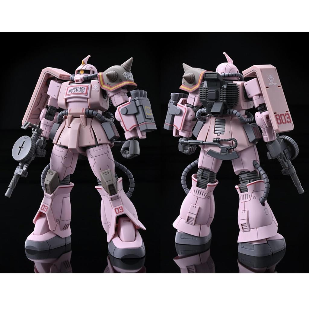 HG Zaku Desert Type Pink Panther Corps Plastic Model 1/144 Color-Coded