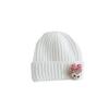 Cute Doll Pattern Label Knitted Hat for Women Autumn and Winter New Warm and Thickened Cold Hat Showing Face and Small Ear Protection