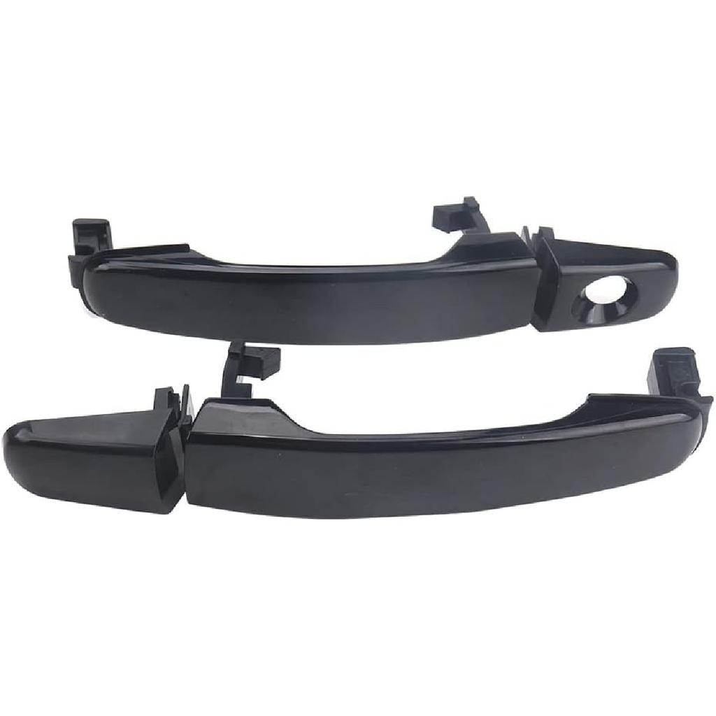 Set 2 Front Outer Door Handle, Exterior Door Handle Black Front Left & Right, Compatible with Chevrolet Equinox Hhr Malibu, Compatible with Pontiac