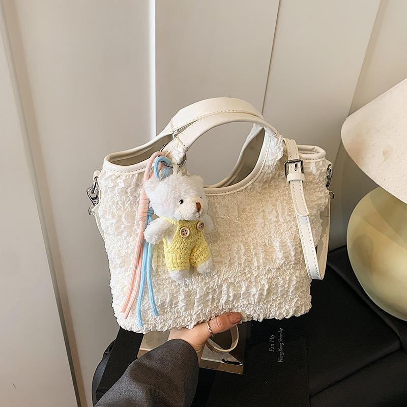 New Hand-carried Bucket Bag Women's Spring and Summer High-end Fashion Shoulder Bag Commuter Oblique Span Bag