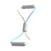 Resistance Bands Yoga 8 Word Tension Device Back Training Arm Open Fitness Rope Neck Exercise Stretch Equipment Belt Sil Practical Use