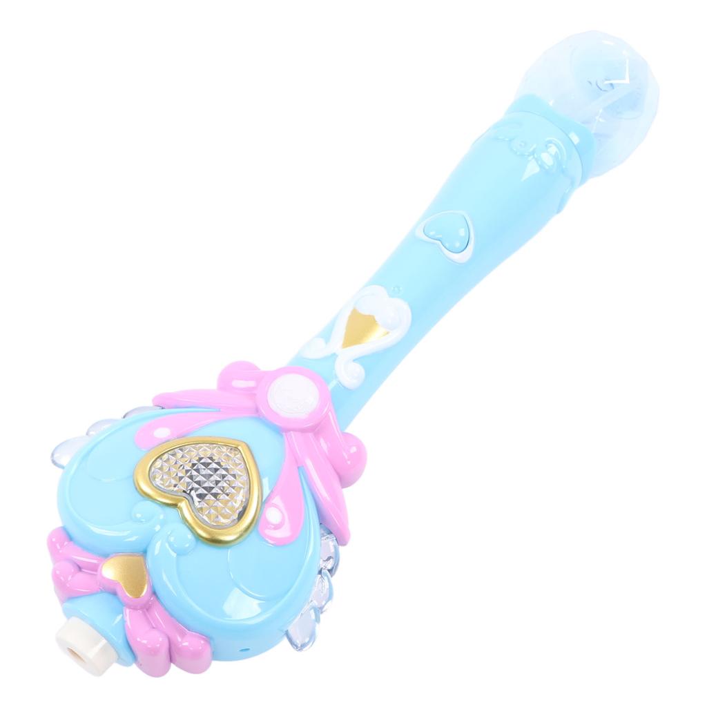 Kids Bubble Blower Wand Automatic Electric Light Up Bubble Blower Wand with Music for Children Blue