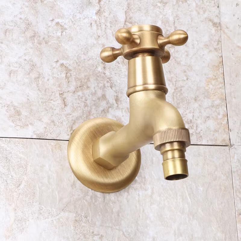 Shiaosen European Retro Brass Single Cold Water Faucet