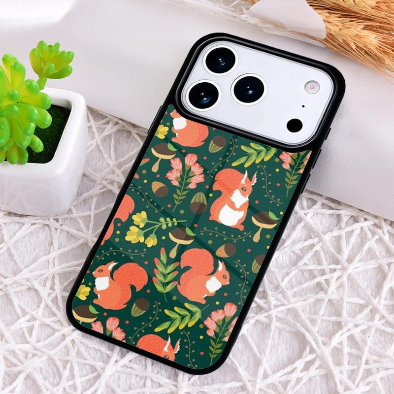 Funny Animal Squirrel Phone Case for iPhone 17 Air 16 15 11 12 14 13 Pro Max Shockproof Cover