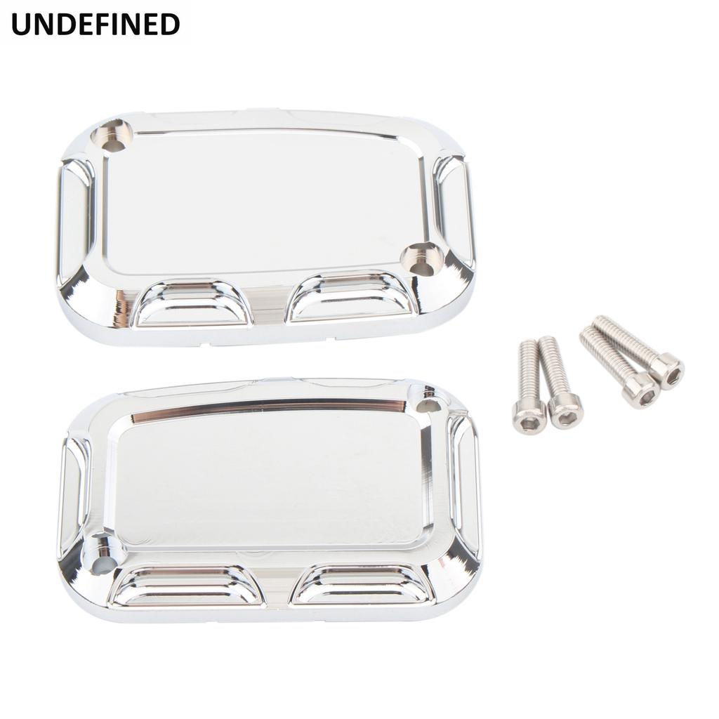 Motorcycle Front Rear Brake Reservoir Master Cylinder Covers For Harley Touring Road King Electra Street Glide FLH FLRT V-Rod