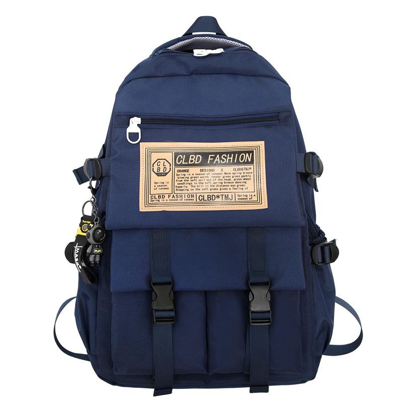 Student backpack Fashion Harajuku commuter computer backpack Large capacity outdoor leisure travel bag Lightweight waterproof