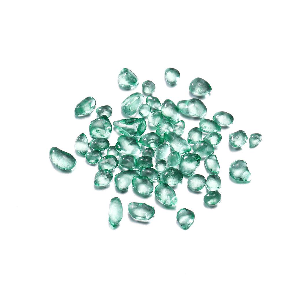 Colored Glass Crushed Stone for DIY Jewelry, Fish Tank Decoration, Landscaping, and Epoxy Crafts (3-8mm)