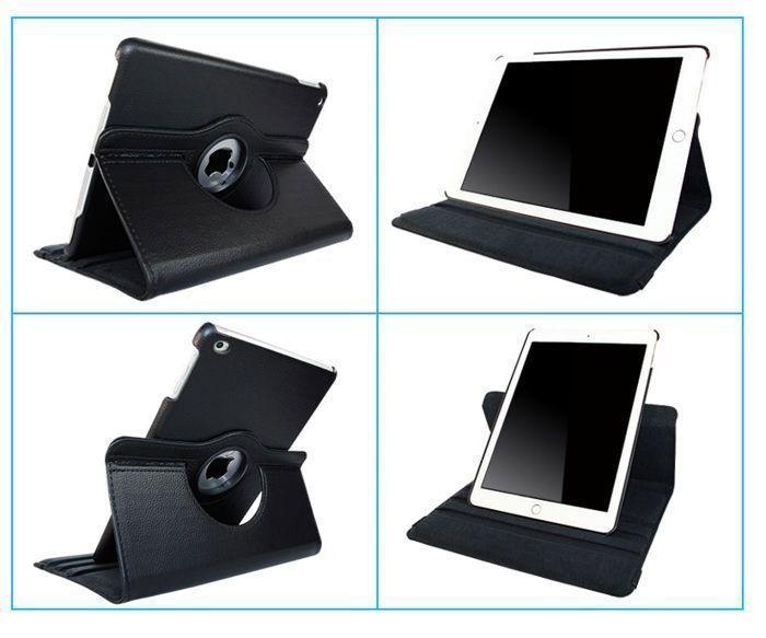 Coque Rotative 360 - Phonillico - iPad Air 11 pouces M2 2024 - Noir - Protection - Multi-positions