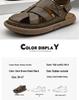 Men's Casual Large Size Lightweight Beach Sandals with Handmade Stitching